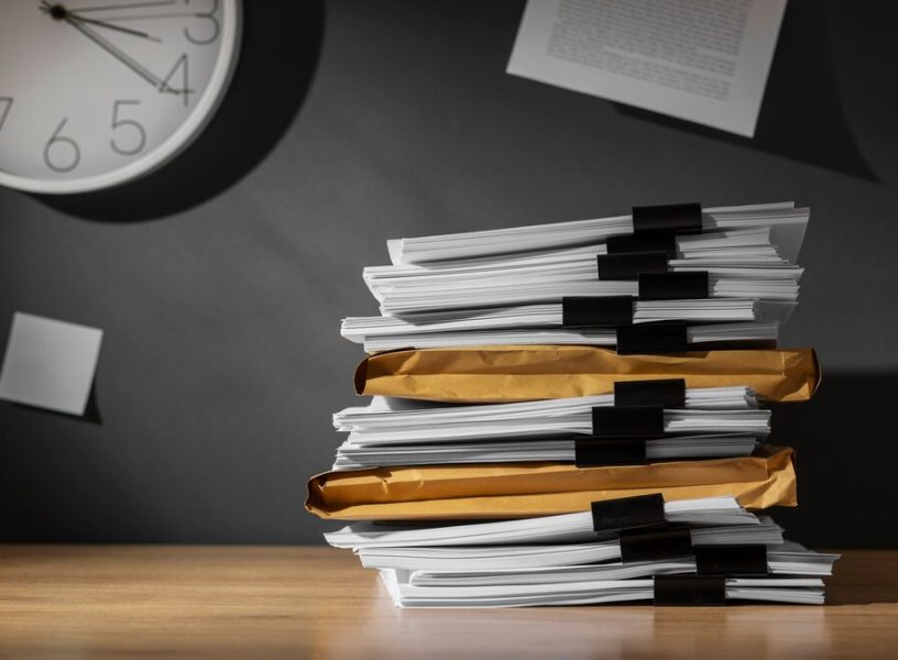 still-life-documents-stack_23-2151088754